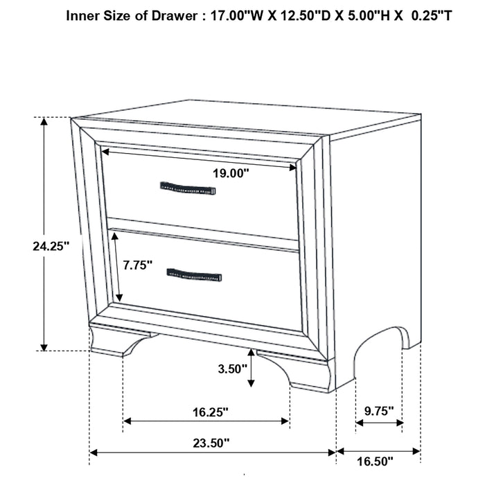 Beaumont Bedroom Set Metallic Champagne