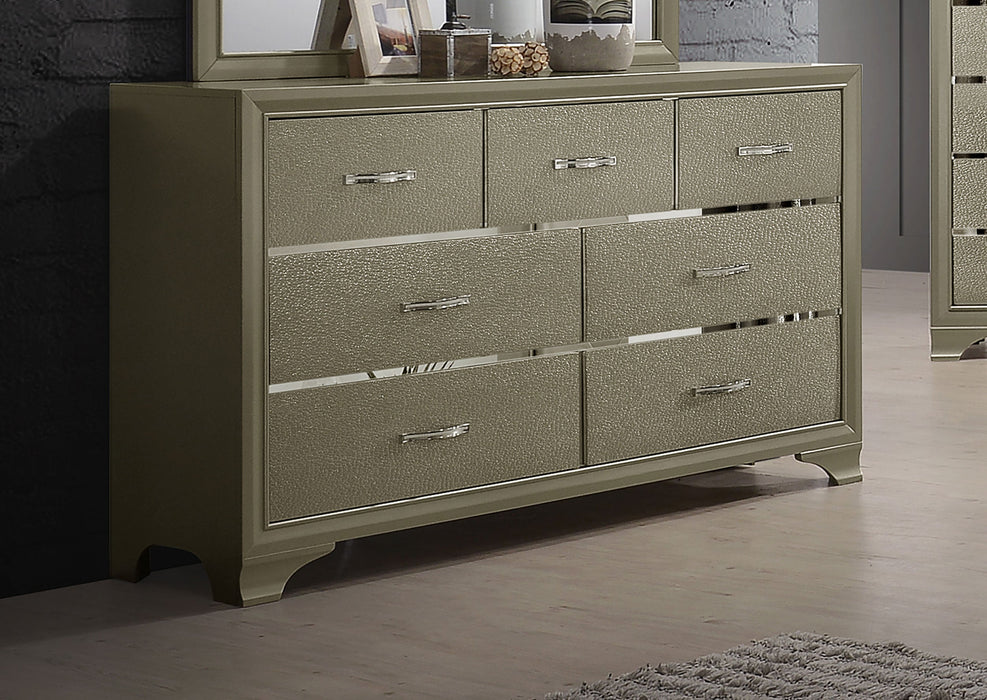 Beaumont 7-drawer Rectangular Dresser Champagne