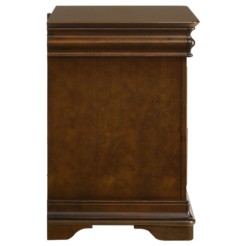 Garland 3-drawer Nightstand Bedside Table Brown Cherry