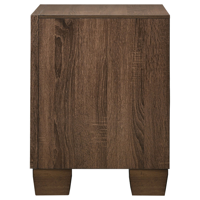 Brandon 2-drawer Nightstand Medium Warm Brown