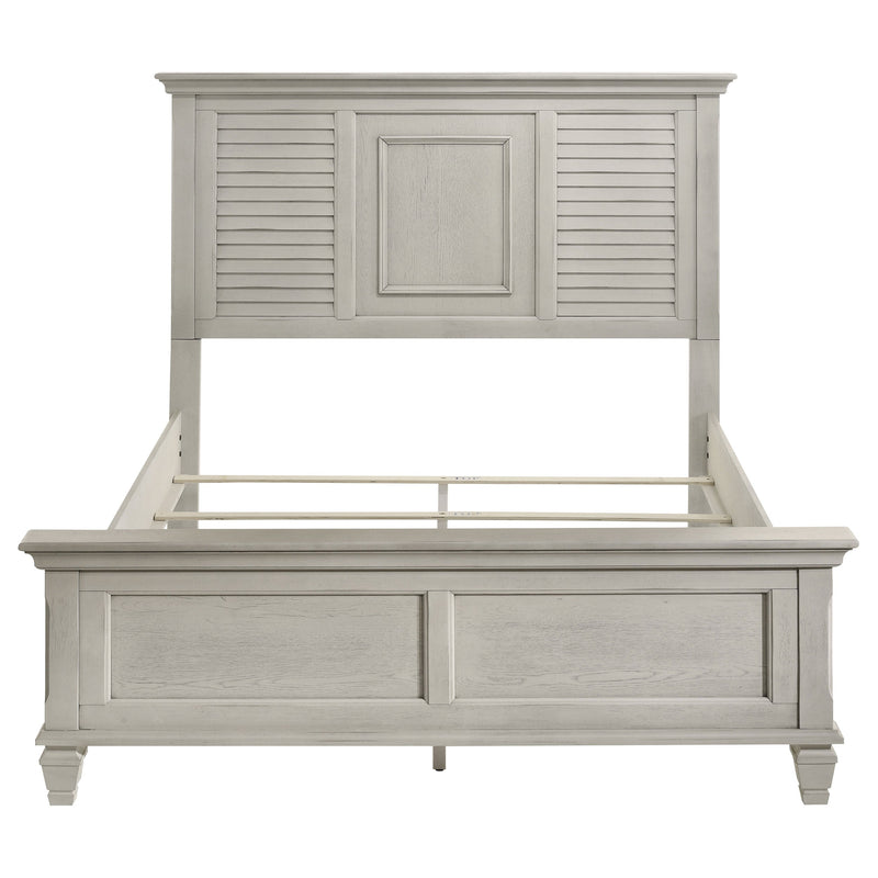 Cama Franco de paneles de madera envejecida