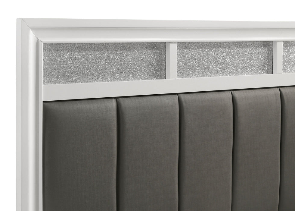 Barzini Wood California King Panel Bed Black