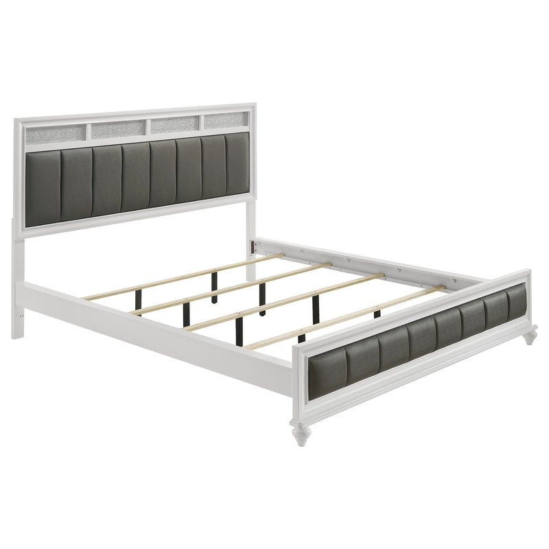 Cama de panel de madera Barzini