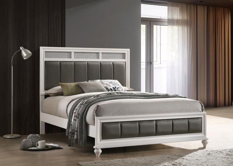 Cama de panel de madera Barzini