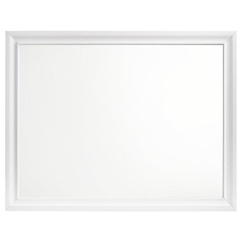 Espejo de cómoda Barzini blanco