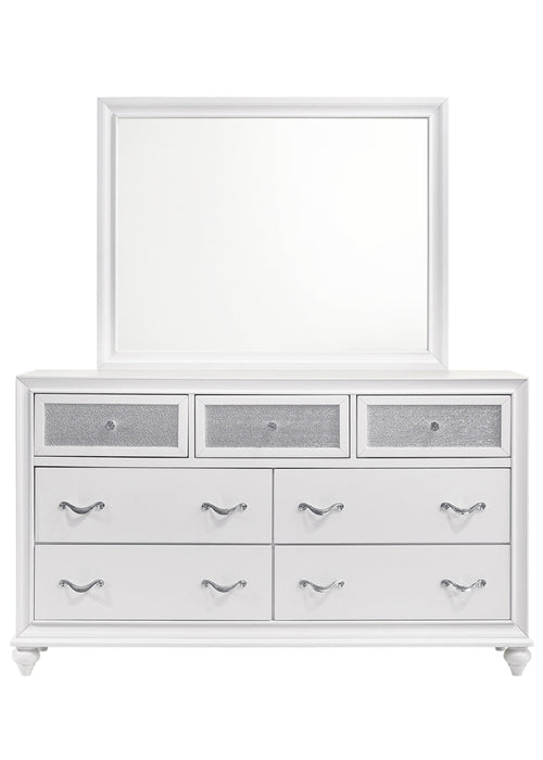 Barzini   Panel Bedroom Set White