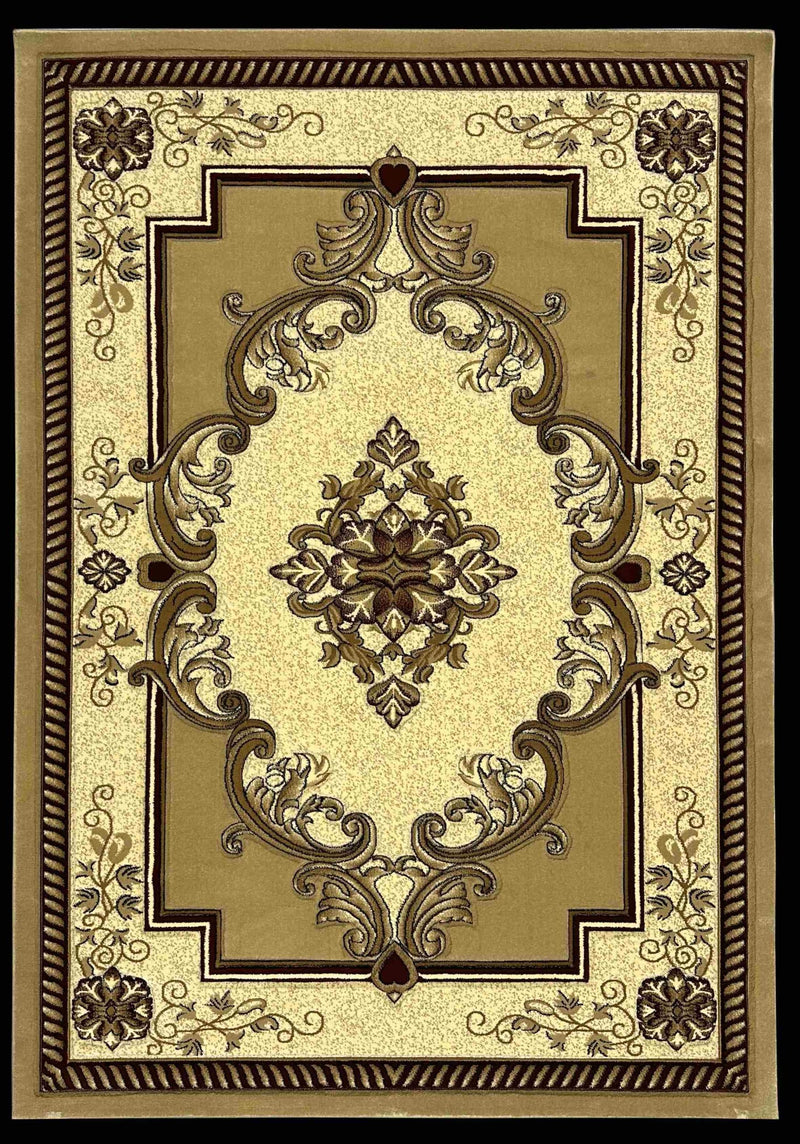 GLAMOUR Design-206 Beige 2x3 (1'9x2'6")"