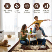 GLAMOUR Design-206 Cream 5 Foot Round (5'3x5'3" Round)"