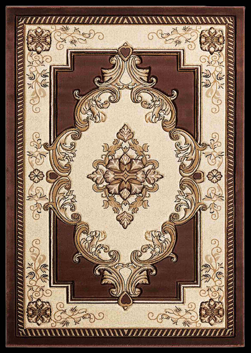 GLAMOUR Design-206 Navy 5 Foot Round (5'3x5'3" Round)"