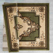 GLAMOUR Design-206 Navy 7x10 Oval (6'6x9'2" Oval)"