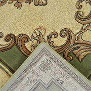 GLAMOUR Design-206 Burgundy 7x10 Oval (6'6x9'2" Oval)"