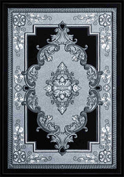GLAMOUR Design-206 Navy 8 Foot Round (7'8x7'8" Round)"