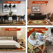 GLAMOUR Design-206 Green 4x6 (3'9x5'3")"