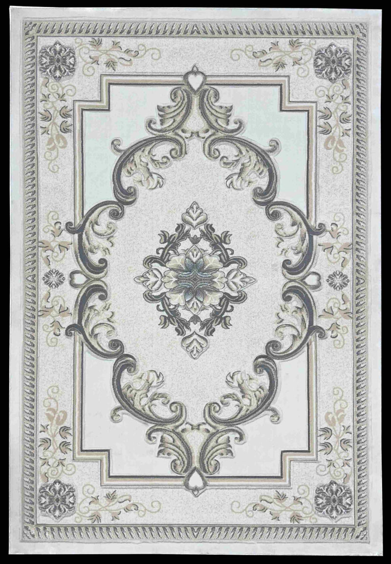 GLAMOUR Design-206 Green 2x8 Runner (2'6x7'9")"