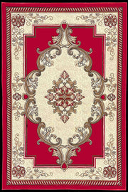 GLAMOUR Design-206 Burgundy 4x6 (3'9x5'3")"
