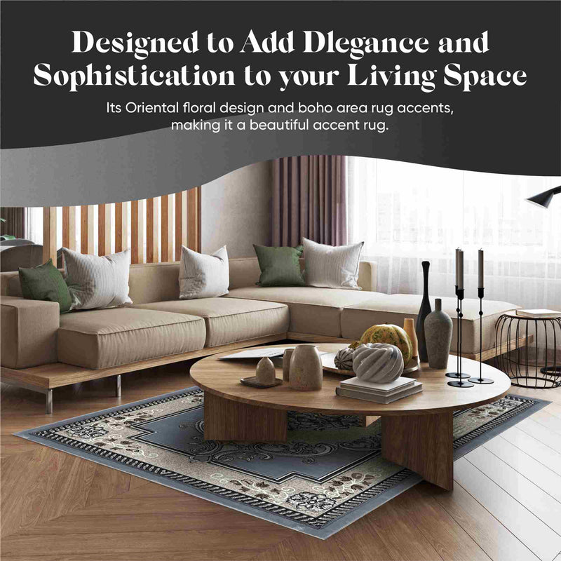 GLAMOUR Design-206 Espresso 2x4 (2'6x3'9")"