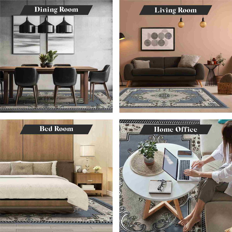 GLAMOUR Design-206 Cream 2x4 (2'6x3'9")"