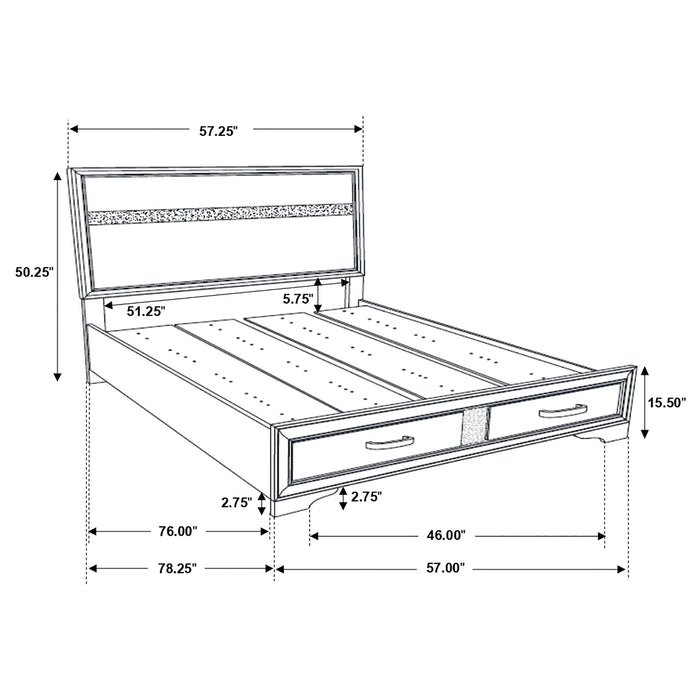 Miranda Platform Storage Bedroom Set