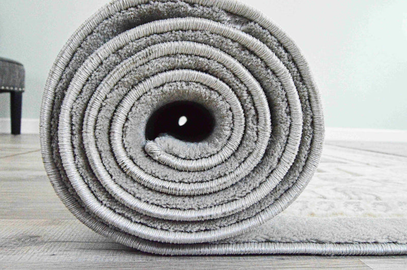 GLAMOUR Design-206 Grey 5 Foot Round (5'3x5'3" Round)"