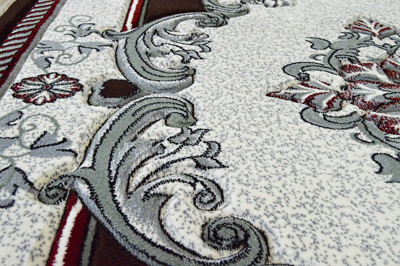 GLAMOUR Design-206 Beige 2x12 Runner (2'6x11'5")"