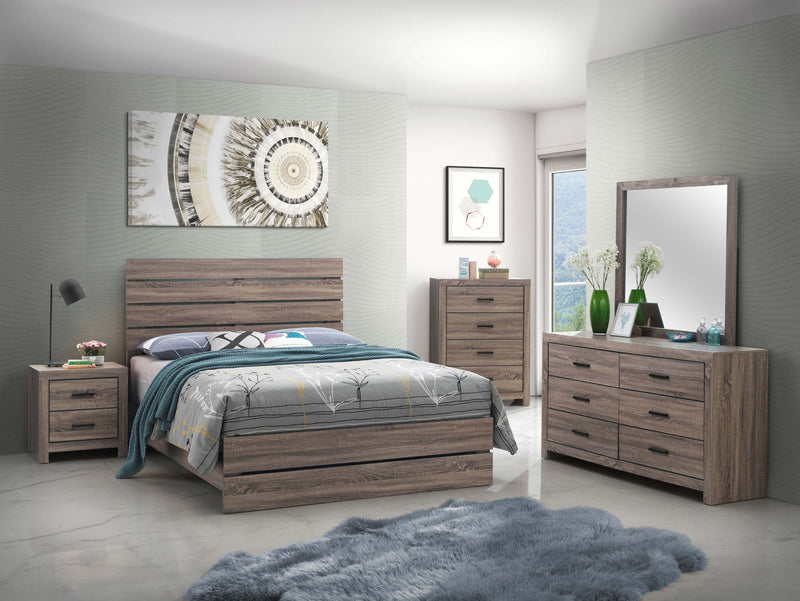 Cama con paneles de madera Brantford