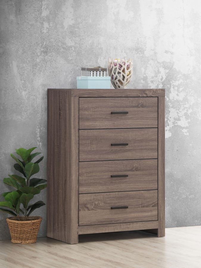 Cómoda de dormitorio Brantford de 4 cajones