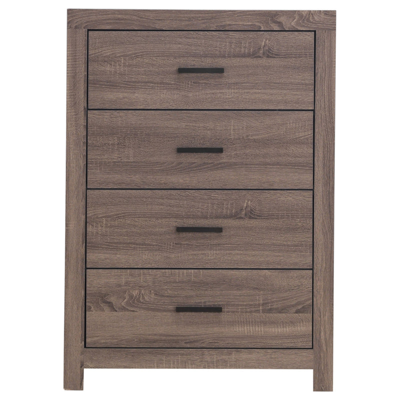 Cómoda de dormitorio Brantford de 4 cajones