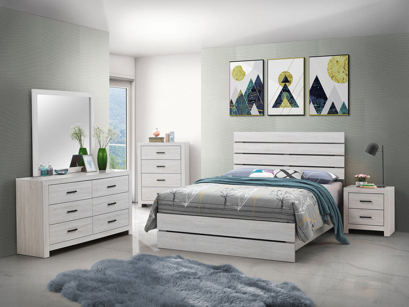 Cama con paneles de madera Brantford