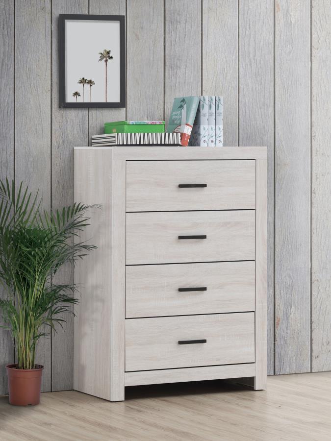 Cómoda de dormitorio Brantford de 4 cajones