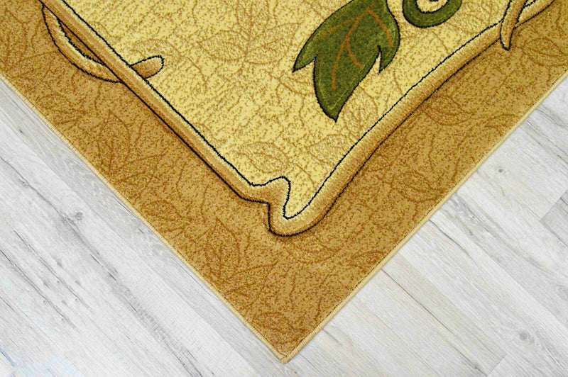GLAMOUR Design 207 Beige 2x8 Runner (2'6x7'9")"