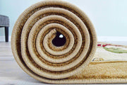 GLAMOUR Design 207 Beige 8 Foot Round (7'8x7'8" Round)"