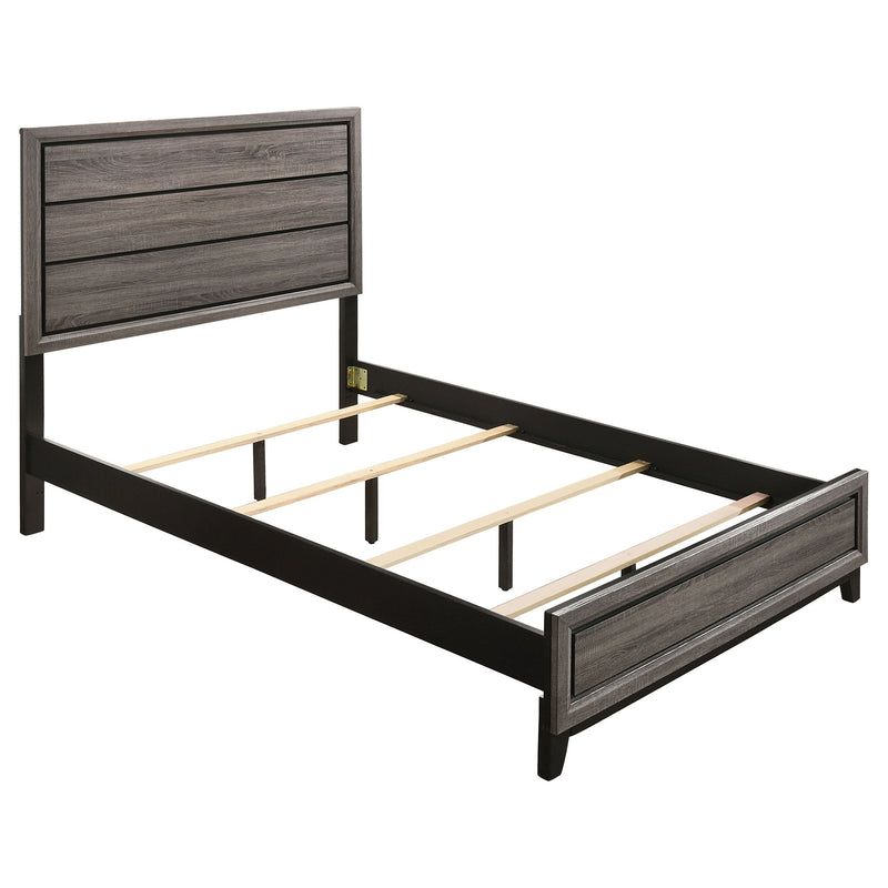 Cama de panel Watson, roble gris