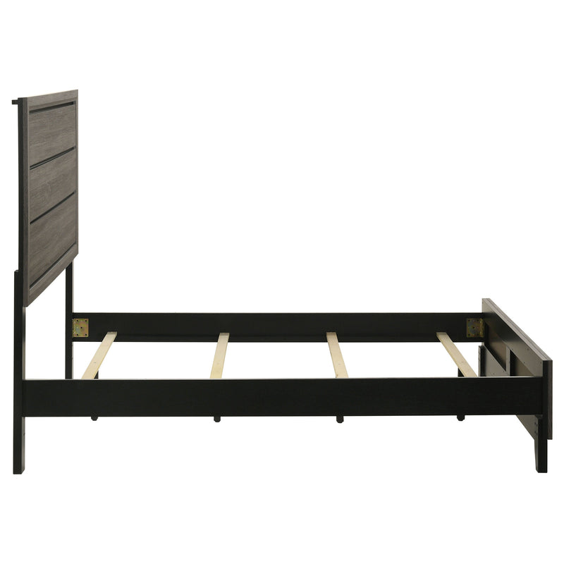 Cama de panel Watson, roble gris