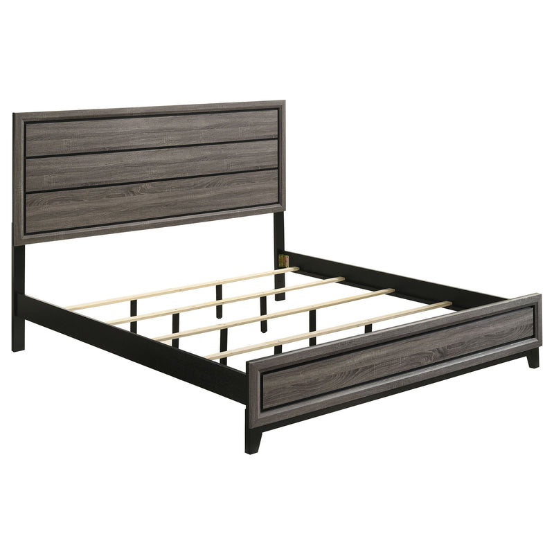 Cama de panel Watson, roble gris