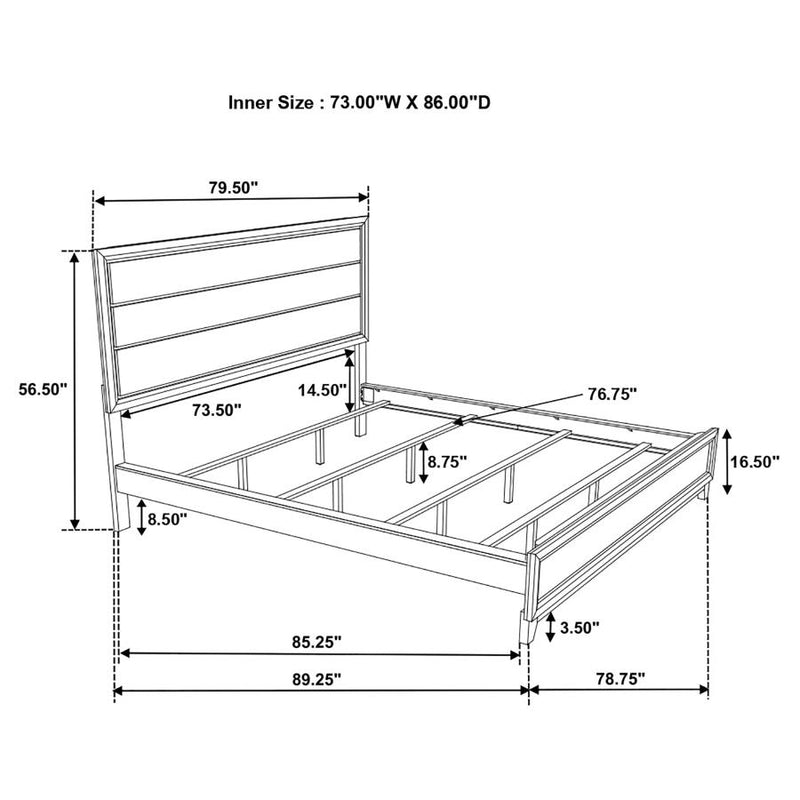 Watson Wood Panel Bed