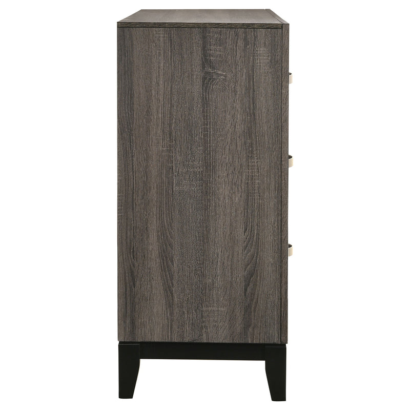 Cómoda Watson de 6 cajones roble gris