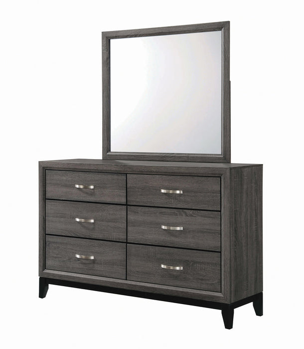 Watson Bedroom Set Grey Oak and Black