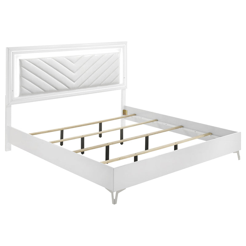 Juego de Dormitorio Cassia LED de Alto Brillo