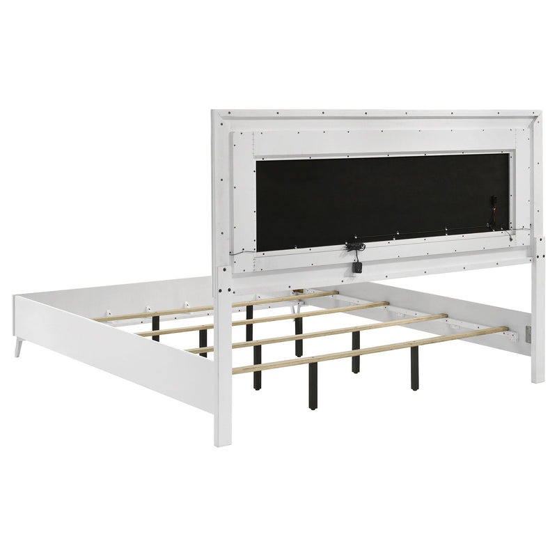 Juego de Dormitorio Cassia LED de Alto Brillo