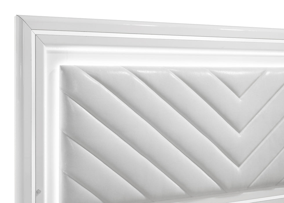 Cassia LED Bedroom Set High Gloss