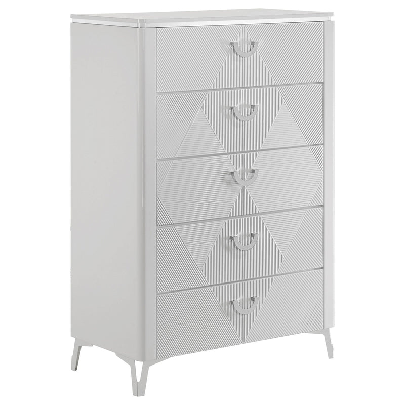 Juego de Dormitorio Cassia LED de Alto Brillo
