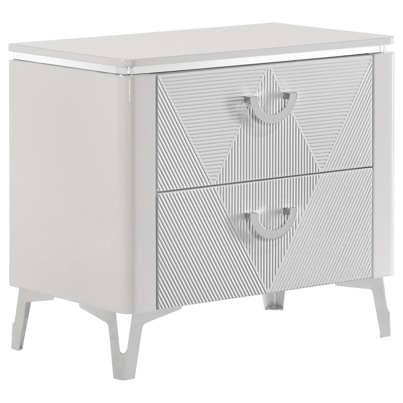 Juego de Dormitorio Cassia LED de Alto Brillo