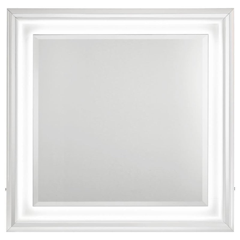 Cassia Dresser Mirror White High Gloss