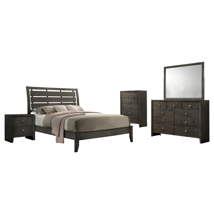 Serenity   Sleigh Bedroom Set Mod Grey