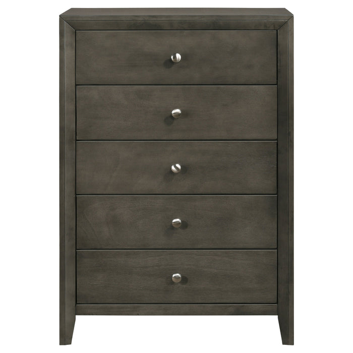 Serenity   Sleigh Bedroom Set Mod Grey