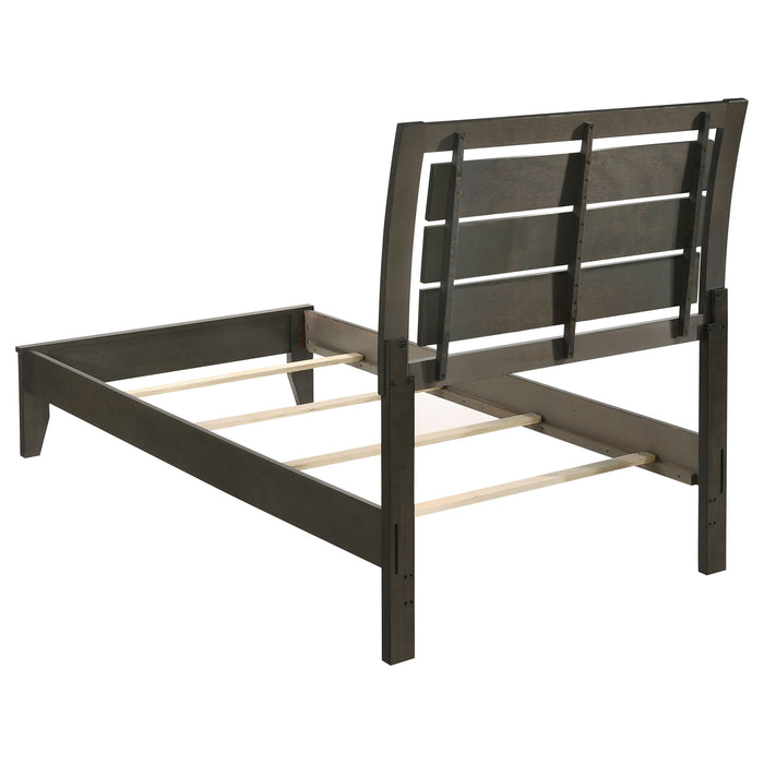 Serenity   Sleigh Bedroom Set Mod Grey