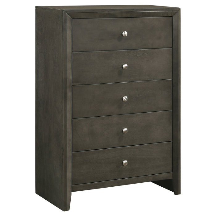 Serenity 5-drawer Chest Mod Grey