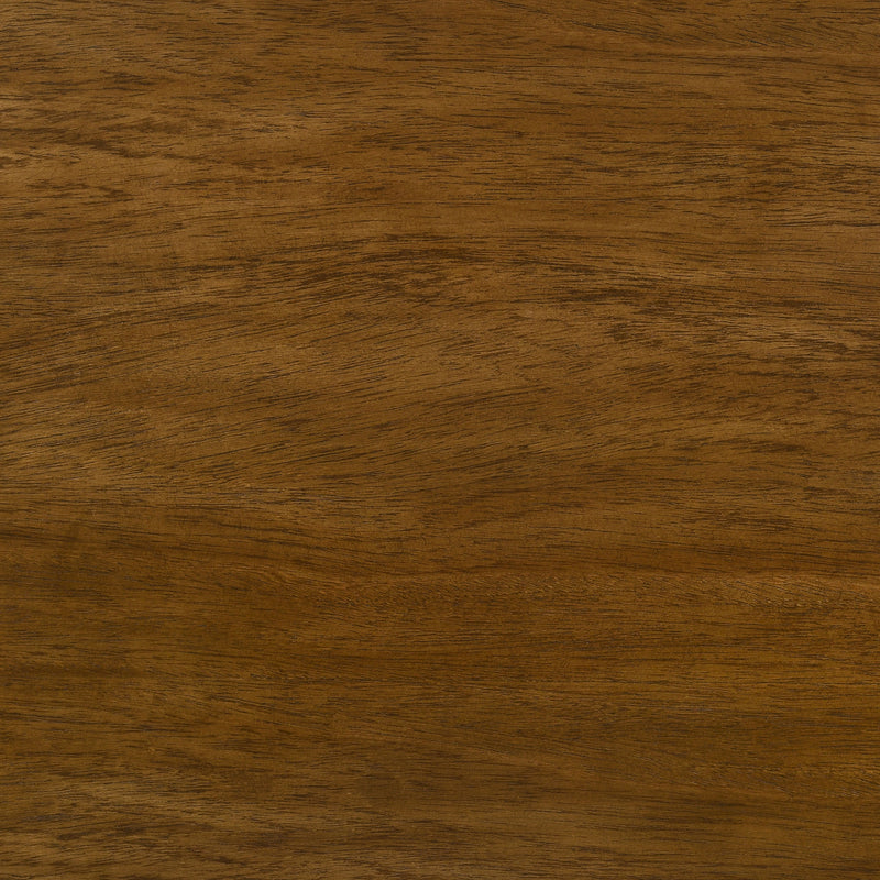 Cama Adderley con paneles de madera, crema y marrón cálido