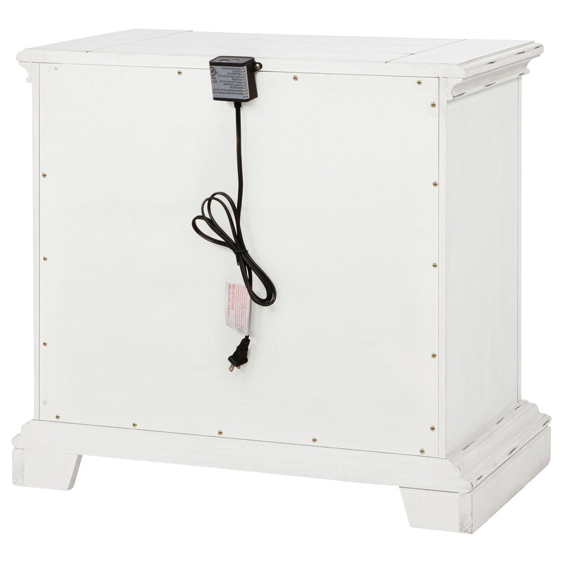 McKinney 2-drawer Nightstand with Dual USB Vintage White