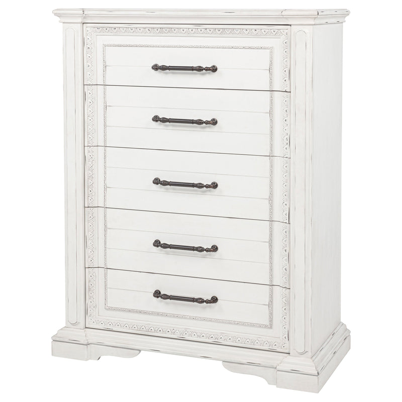 McKinney 5-drawer Bedroom Chest of Drawers Vintage White